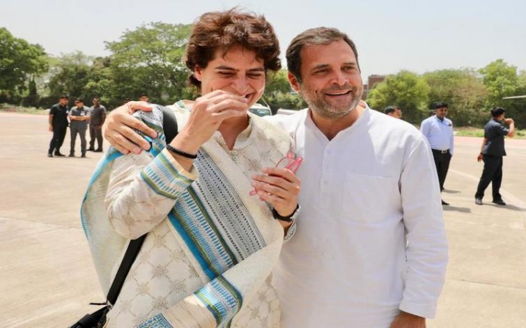 Rahul Gandhi becomes 'good brother' of Priyanka Gandhi Vadra, shares light moments amid campaigns