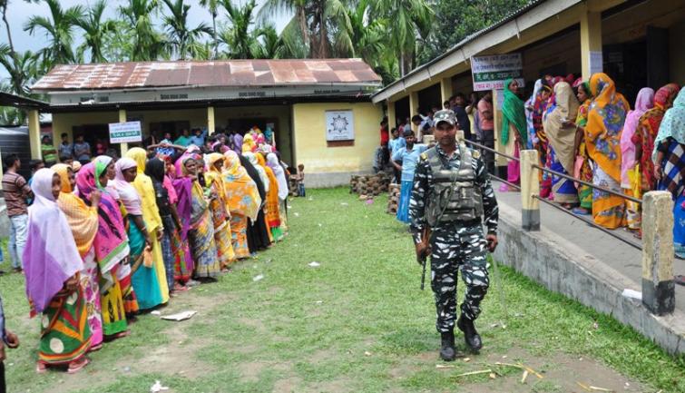 Assam registers 73.32 pct voting in second phase, 74.30 pct turnout in inner Manipur