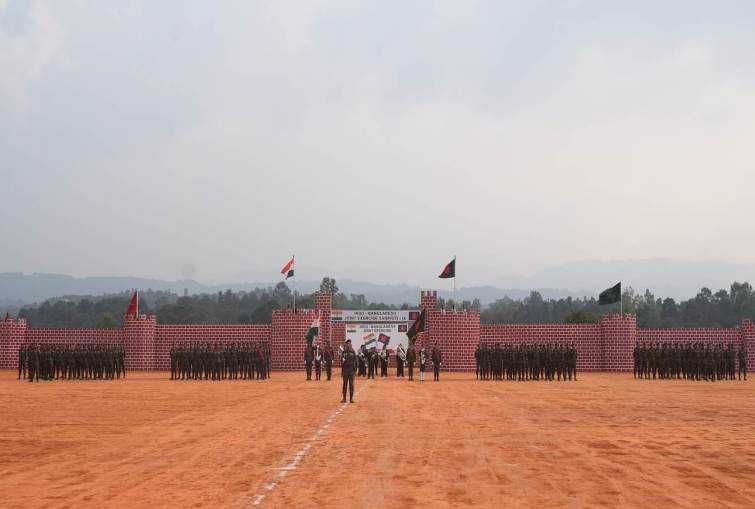 Indo-Bangladesh joint military exercise begins in Meghalaya's Umroi