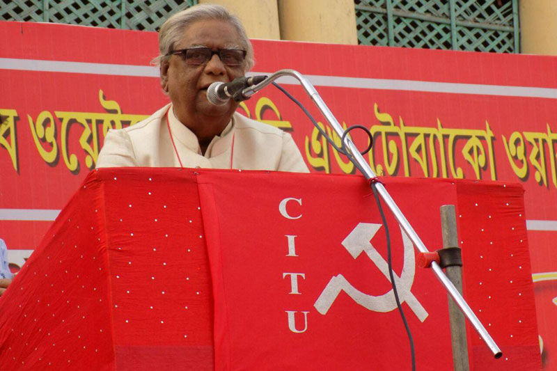 Kolkata: Veteran CITU leader Shyamal Chakraborty passes away battling COVID-19