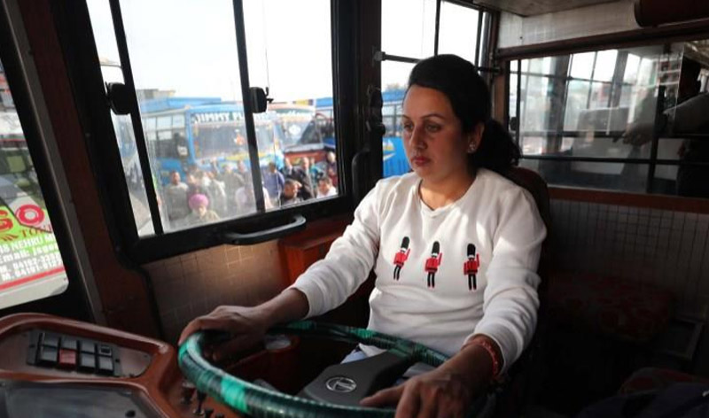 Meet Pooja Devi, J&K's first woman bus driver