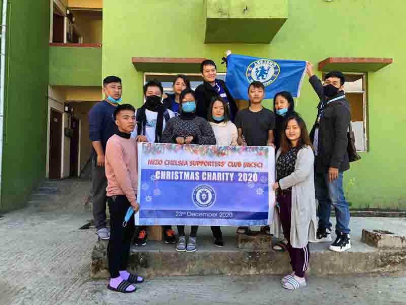 Mizo Chelsea Supporters Club gives financial aid to 14 families ahead of Christmas celebrations