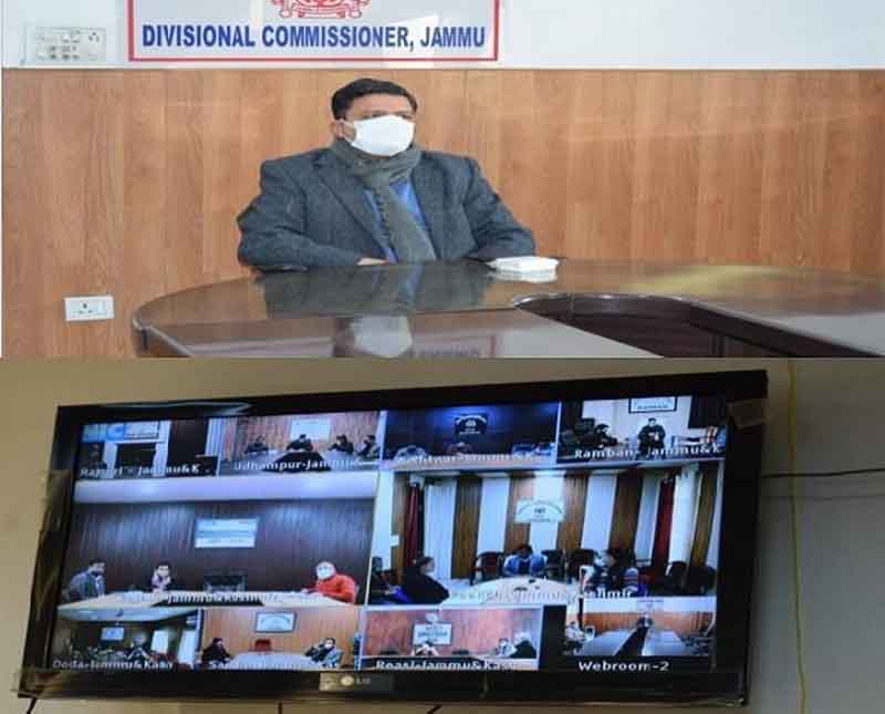 Div Com Jammu reviews arrangements for launch of SEHAT health cover scheme