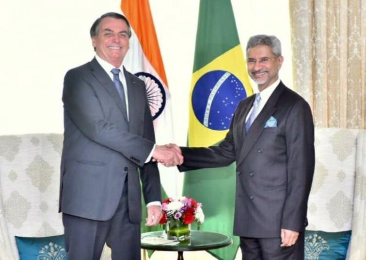 Brazil Prez Bolsonaro given ceremonial welcome, External Affairs Minister Jaishankar calls on visiting dignitary