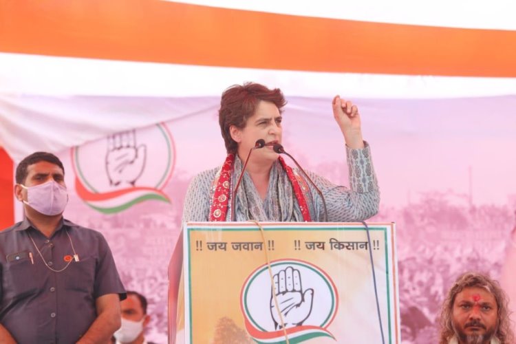 Priyanka Gandhi stops speech in UP's Mathura after rape survivor's mother raises slogans