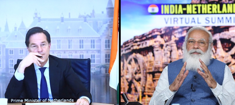 PM Modi and Netherlands PM Mark Rutte hold virtual summit