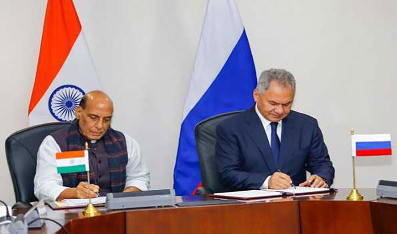India, Russia sign inter-governmental agreement on military-technical cooperation for 2021-30