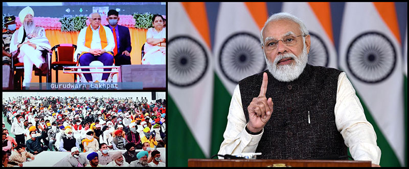 PM Narendra Modi addresses Gurpurab celebrations of Guru Nanak Dev Ji at Gurudwara Lakhpat Sahib