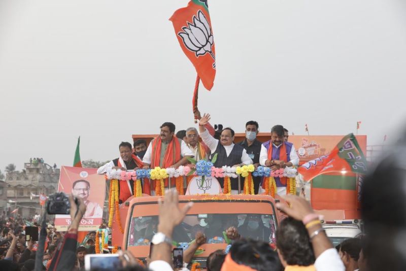 JP Nadda at the Rath Yatra (Image Credit: JP Nadda Twitter)