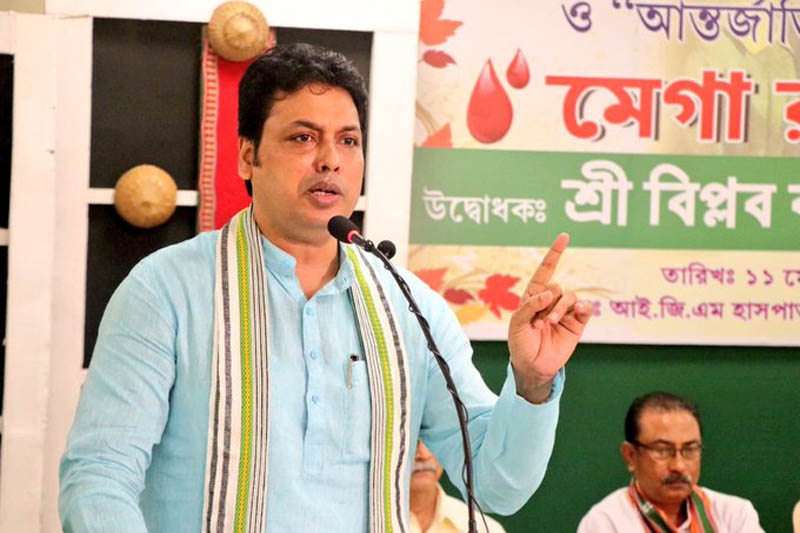 Biplab Kumar Deb resigns as Tripura CM