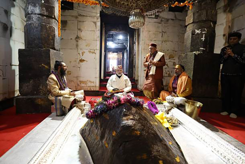 PM Narendra Modi performs darshan and pooja at Shri Kedarnath Dham in Uttarakhand