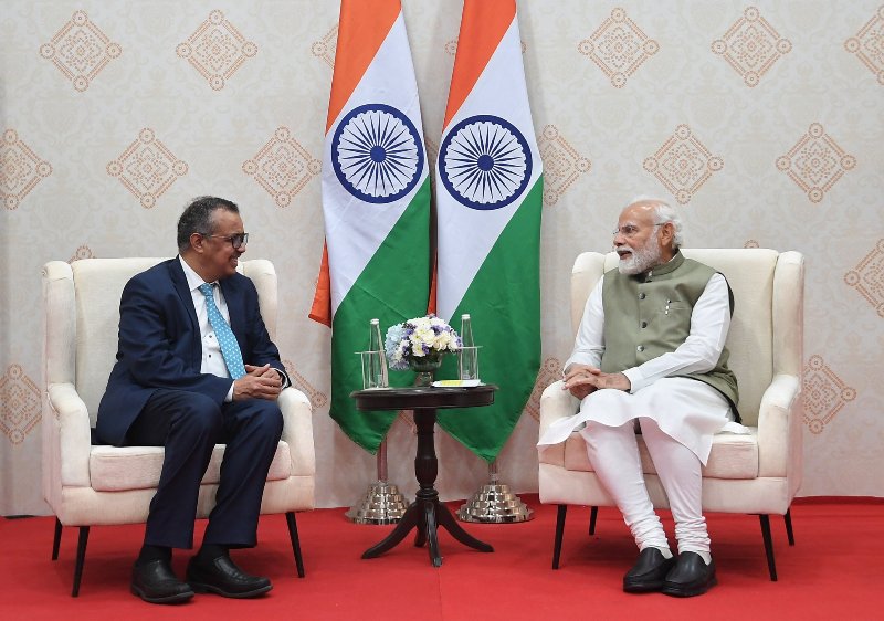 'Always a delight': PM Modi on meeting WHO chief Tedros Ghebreyesus in Gujarat