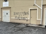 Hindu temple in Windsor, Canada, defaced with anti-India graffiti