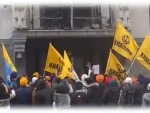 Khalistani supporters remove Indian flag in London, India summons senior-most UK diplomat