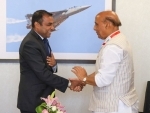 Aero India 2023: Rajnath interacts with Nepal, SL defence ministers