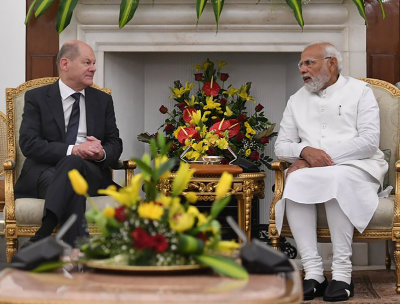 PM Narendra Modi, German Chancellor Scholz hold talks