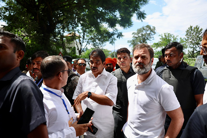 Manipur: Rahul Gandhi takes helicopter to Churachandpur after police stop convoy over security concerns