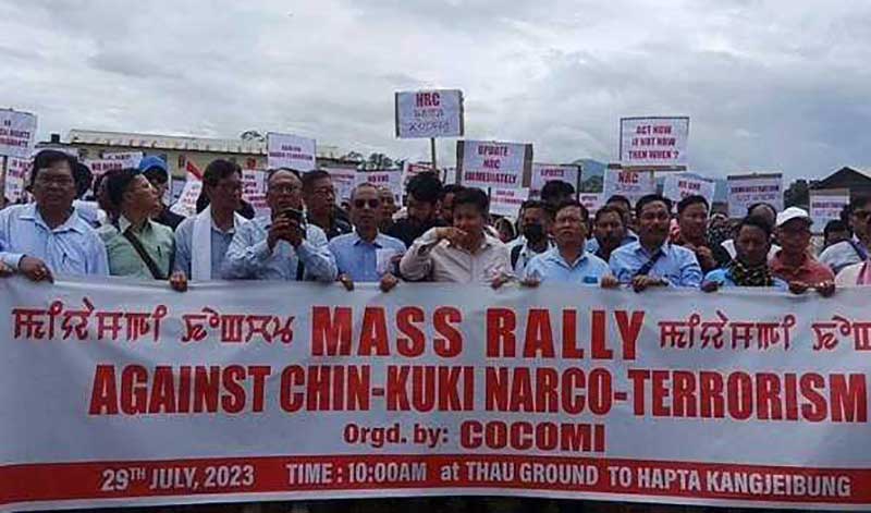 Manipur unrest: Peace rally taken out to demand action against Kuki Chin