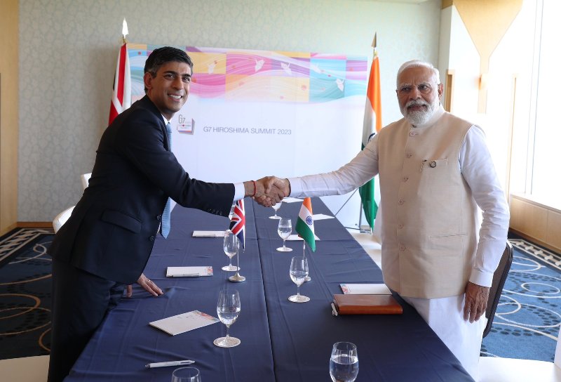 PM Modi, his UK counterpart Rishi Sunak hold bilateral talks in Hiroshima, discuss FTA negotiations