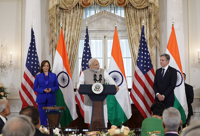 PM Modi attends luncheon hosted by VP Kamala Harris, Secy of State Blinken