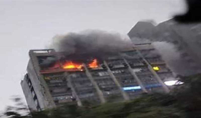 Fire erupts at DCM building in Delhi's Connaught Place