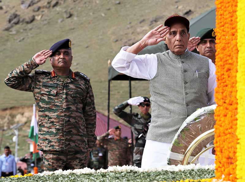 Indian Army can cross LoC for honour of nation: Rajnath Singh on Kargil Vijay Diwas