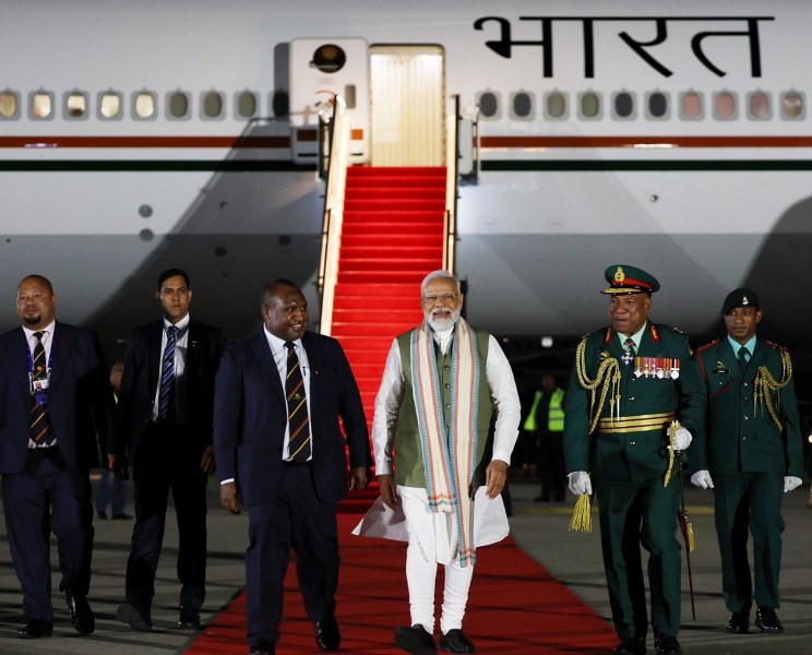 PM Modi receives warm welcome in Papua New Guinea; counterpart James Marape touches feet to show respect