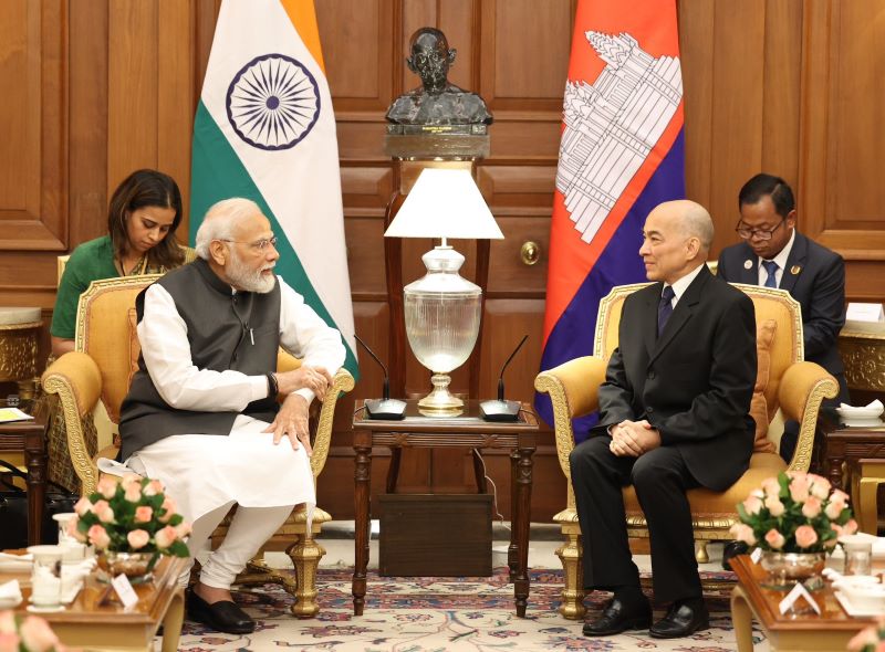 PM Modi holds talks with Cambodian King, discusses ways to advance partnership