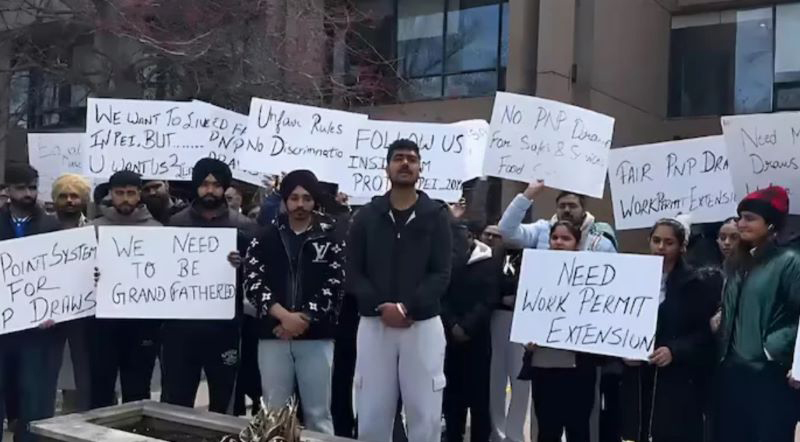 Indian students in Canada protest immigration rule changes, threaten to go on hunger strike