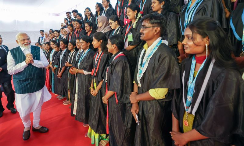 Our nation and civilisation centered around knowledge: PM Modi in Tiruchirappalli