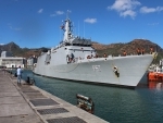INS Sunayna enters Mauritius as part of long-range deployment