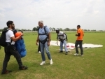 Indian Minister Gajendra Singh Shekhawat jumps from plane to observe World Skydiving Day, describes experience as 'truly exhilarating'