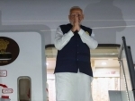 Indian PM Narendra Modi emplanes for India after completing US visit