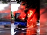 Delhi: DTC bus catches fire; passengers rescued