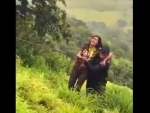 Pune woman falls into 100ft deep gorge while taking selfie; her rescue video goes viral