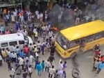 Mob tries to set ablaze school bus with children on board during Bharat Bandh in Bihar's Gopalganj