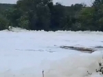 Toxic foam covers road near Bengaluru after heavy rain; suspected industrial pollution spurs investigation