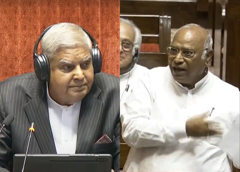 'Tainted day': Mallikarjun Kharge, Jagdeep Dhankhar indulge in face-off over NEET discussion