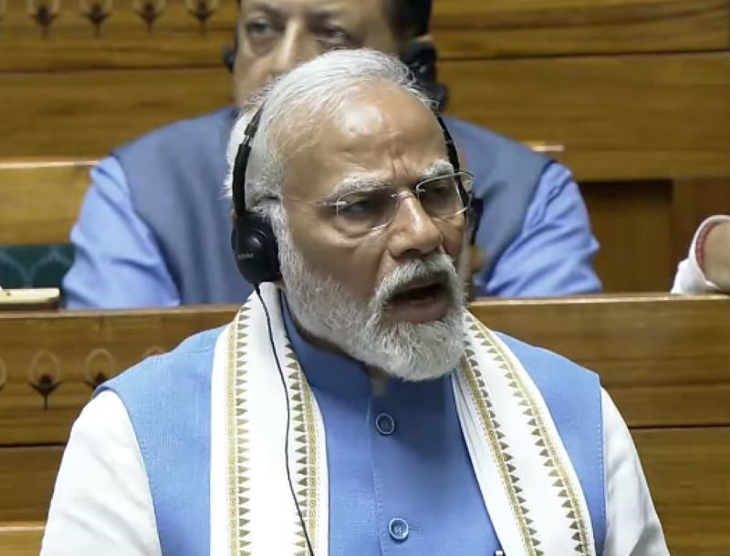 Amid his fiery speech, PM Modi mourns Hathras stampede tragedy; shouting MPs silenced