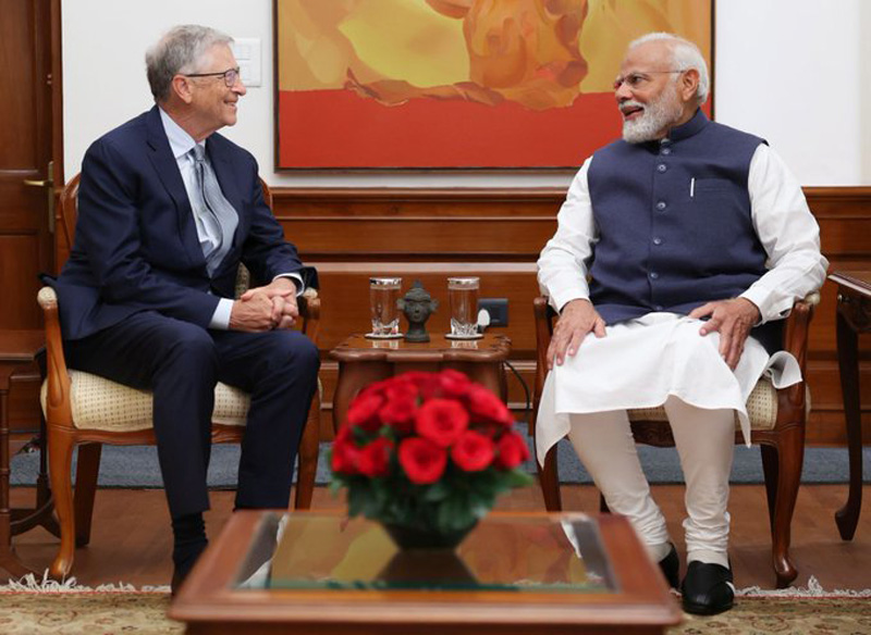 Narendra Modi discusses AI, health, climate during his meeting with Microsoft co-founder Bill Gates