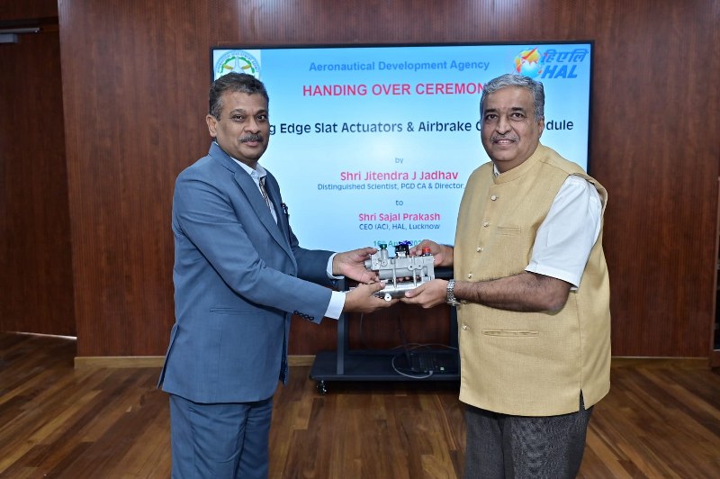DRDO hands over first batch of Leading Edge Actuators, Airbrake Control Module to HAL for LCA Tejas Mk1A