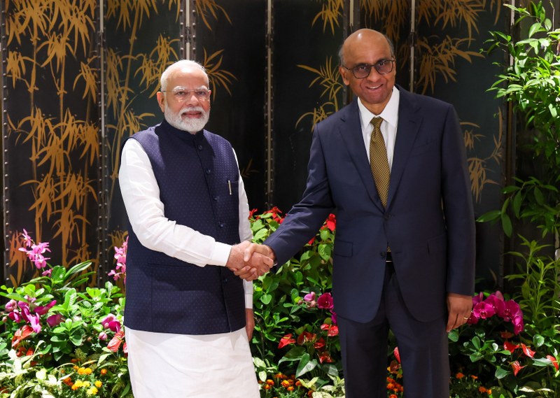 Narendra Modi, Tharman Shanmugaratnam discuss bilateral ties, global issues