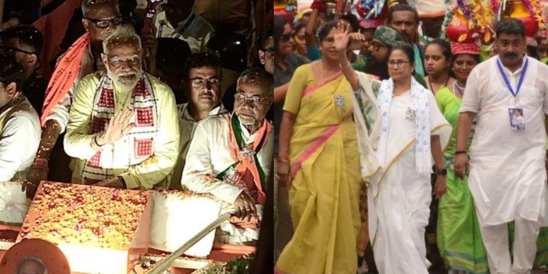 Modi, Mamata lock horns with roadshows in battle for key Kolkata North seat