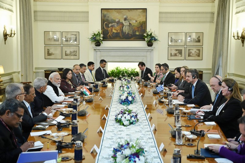 PM Narendra Modi holds bilateral talks with Greek counterpart Kyriakos Mitsotakis, says two nations heading towards doubling bilateral trade by 2030