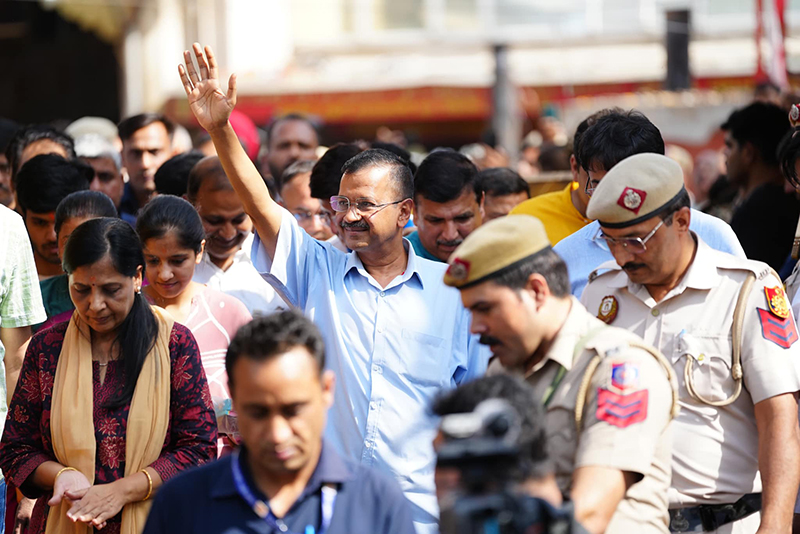 My morale has increased 100 times, says Arvind Kejriwal after walking out from Tihar Jail