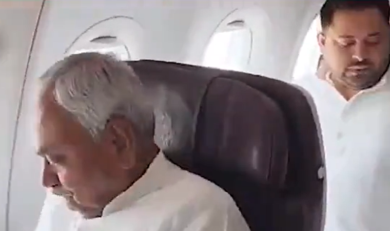 Nitish Kumar, Tejashwi Yadav board same flight to Delhi, triggers speculations