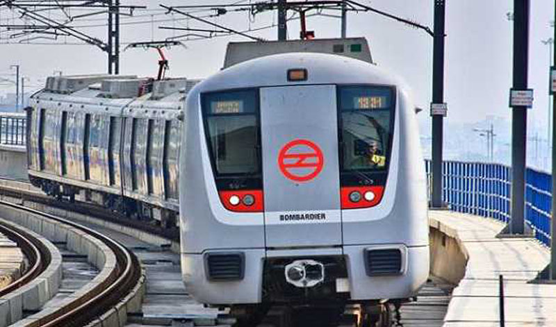 Delhi Metro services were hit twice today after drones found lying on tracks