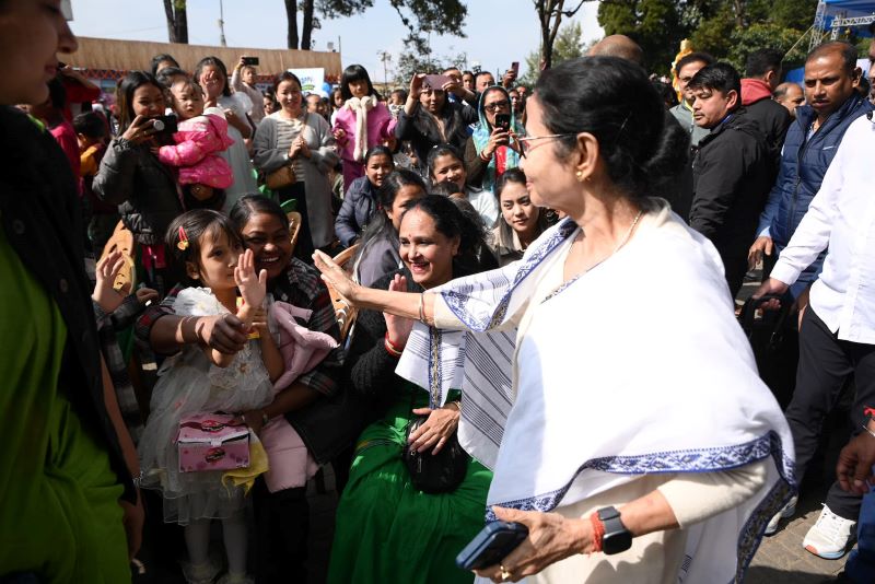 Mamata Banerjee during her recent visit to North Bengal | Photo courtesy: Mamata Banerjee Facebook page