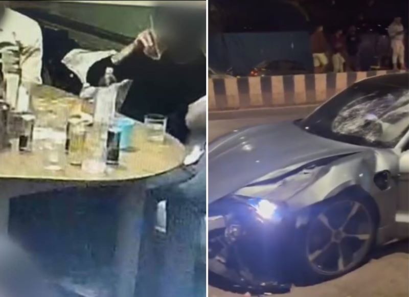 CCTV footage shows Pune teen drinking at bar before Porsche accident that killed 2