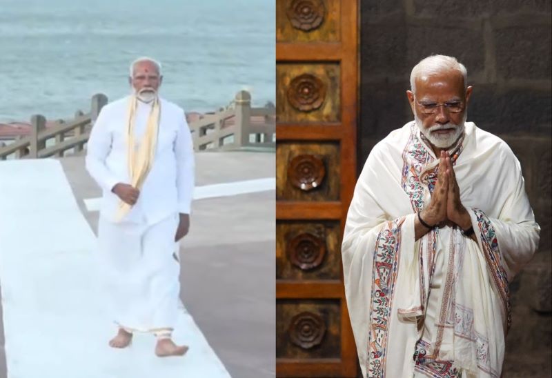 PM Modi reaches Kanniyakumari to meditate at Vivekananda Rock